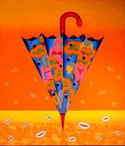 Umbrella,Paintings,Contemporary art,Small format
