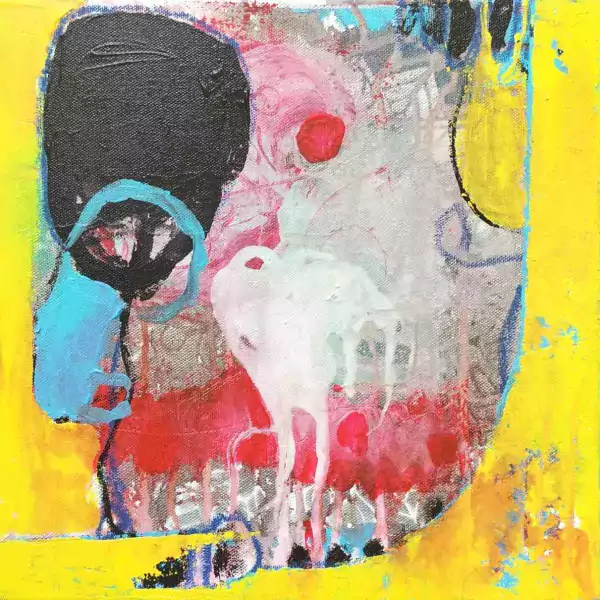 Shabana Quadri,Untitled 5-Vag,Acrylic on Canvas,2023